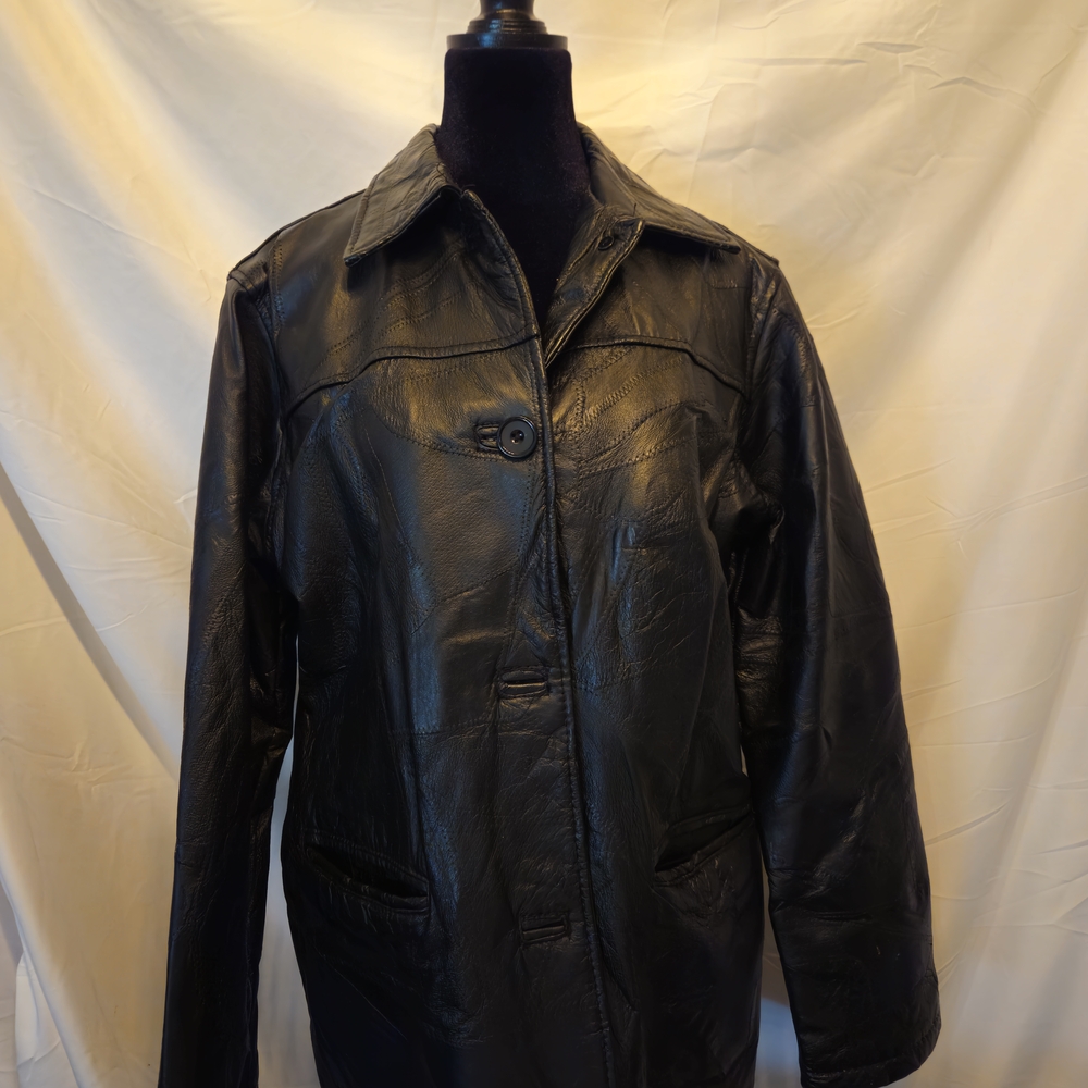 Women's Black Leather Jacket